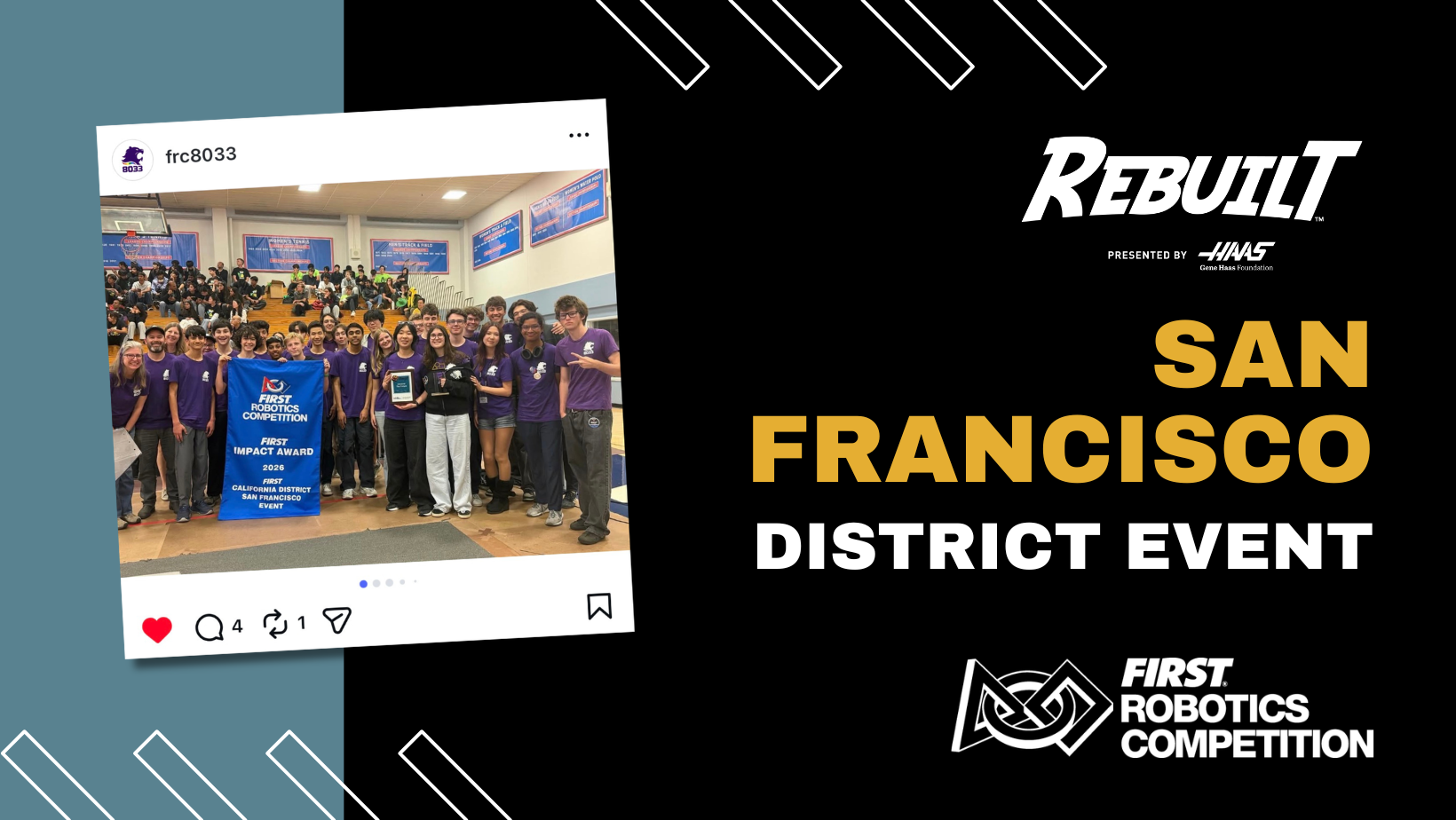 FIRST Robotics Competition – San Francisco District Event, 2026