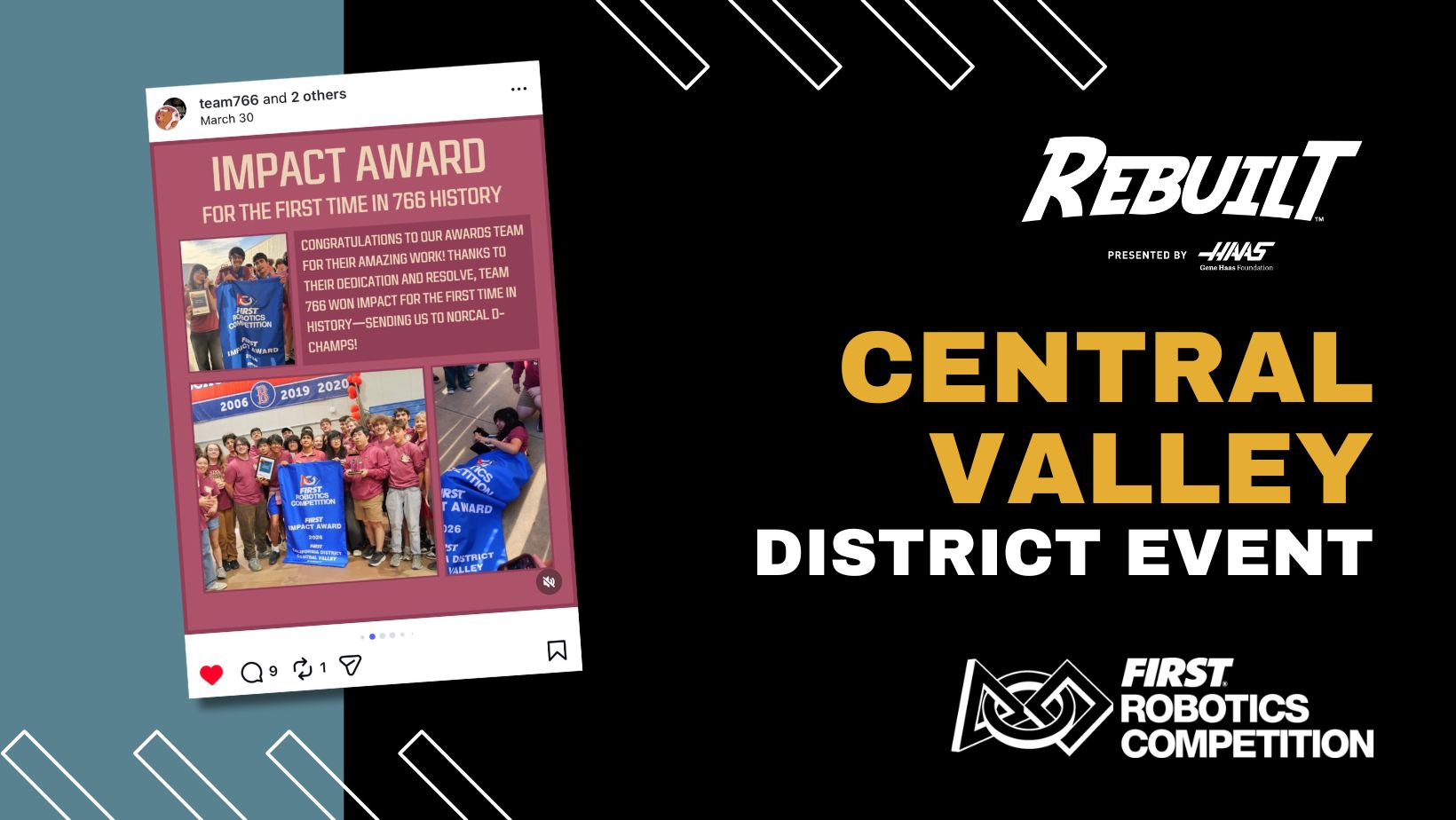 FIRST Robotics Competition – Central Valley District Event, 2026