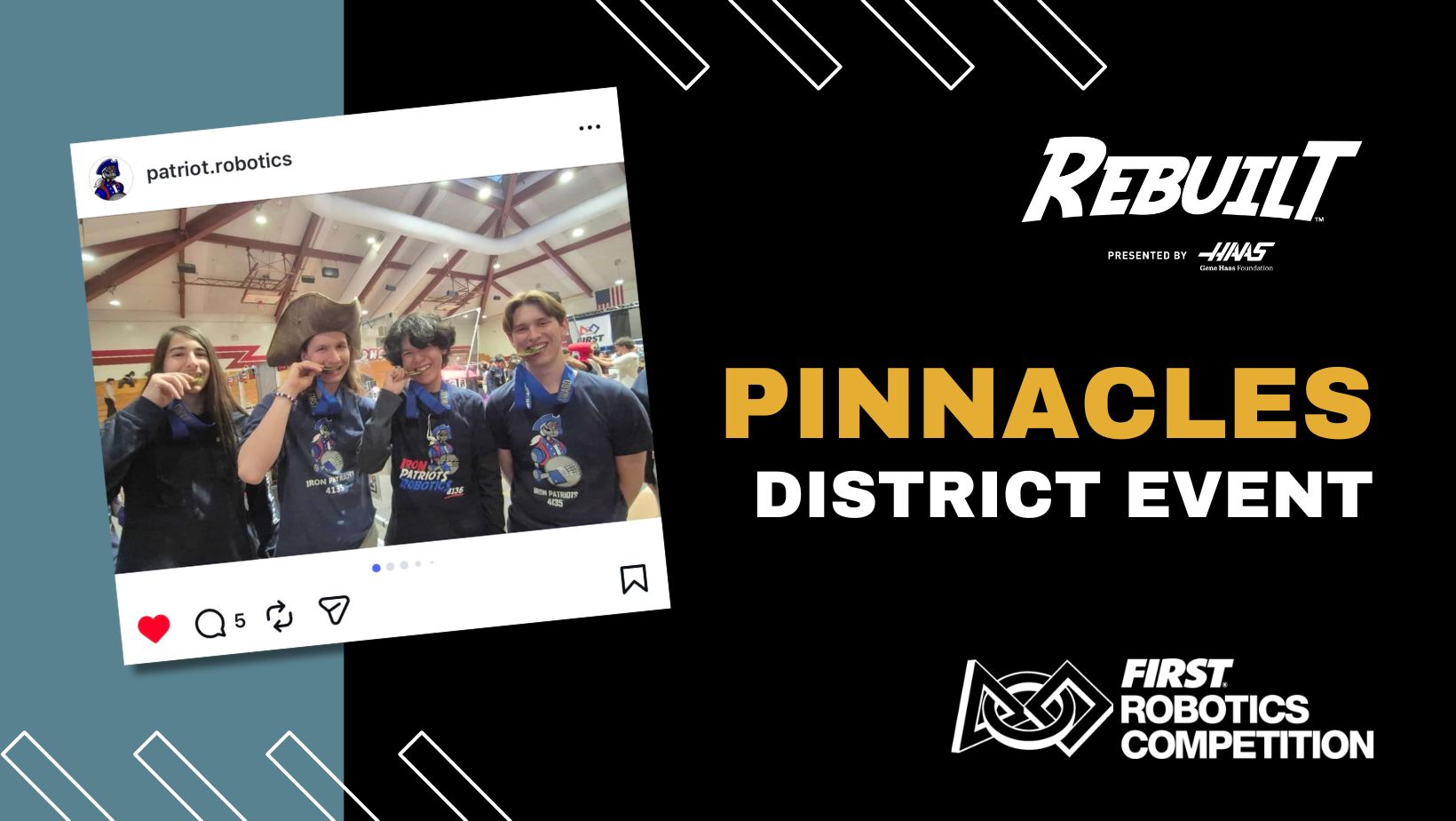 FIRST Robotics Competition – Pinnacles District Event, 2026
