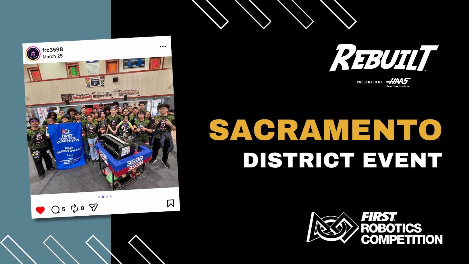 FIRST Robotics Competition – Sacramento District Event, 2026