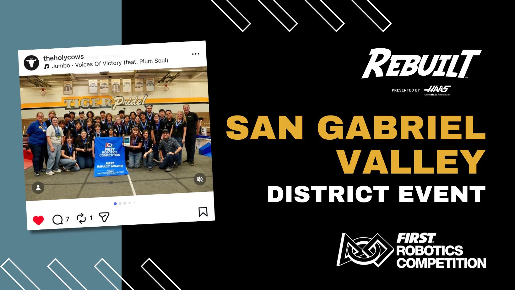 FIRST Robotics Competition – San Gabriel Valley District Event, 2026